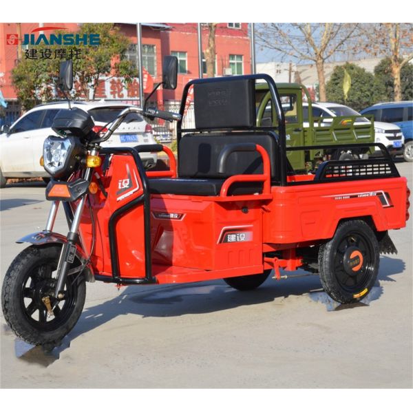 Jianshe moto bajaj battery cargo passenger Rickshaw electric tricycle