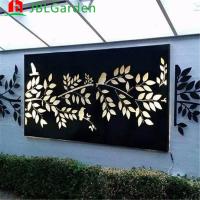 Le laser a coupé l'écran en acier Corten de jardin en métal d'intérieur et extérieur de décoration