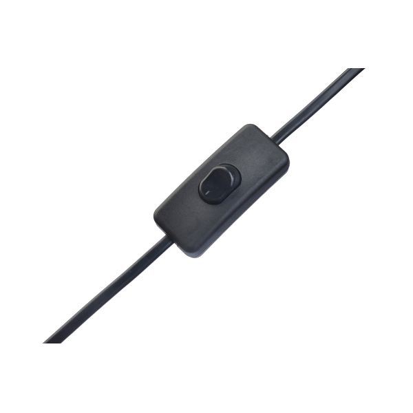 2.5A Rated Current White Kettle Plug Power Cord with Oxygen Free Bared Stranded Copper Conductor