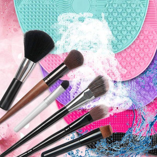 Циновка чистки щетки силикона УПРАВЛЕНИЯ ПО САНИТАРНОМУ НАДЗОРУ ЗА КАЧЕСТВОМ ПИЩЕВЫХ ПРОДУКТОВ И МЕДИКАМЕНТОВ 22.5*17cm с чашками всасывания