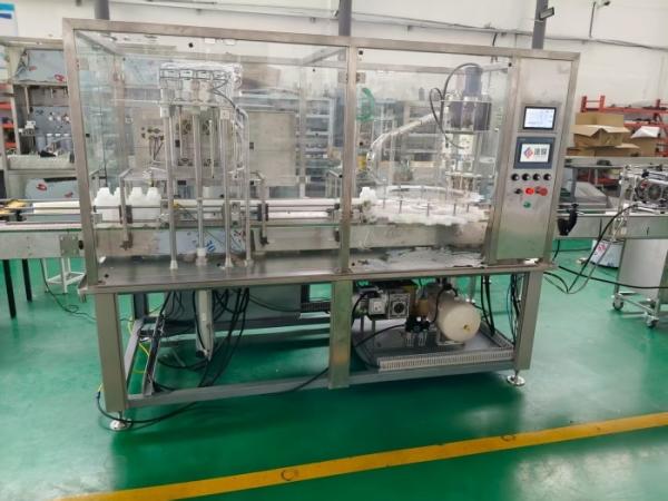 Liquid Pesticide Filler for 500-1500ml PET Bottles with drip prevention systems, features explosion-proof certification
