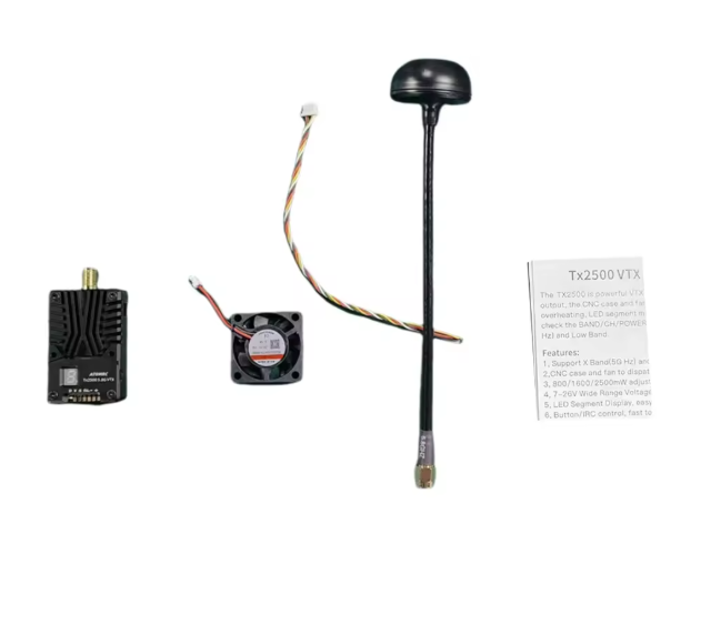 Skyzone TX2500 5.8G 2.5W VTX FPV Video Transmitter 800/1600/2500Mw Supports X/Low Band for RC FPV Drone Skyzone TX2500 5.8G2.5W