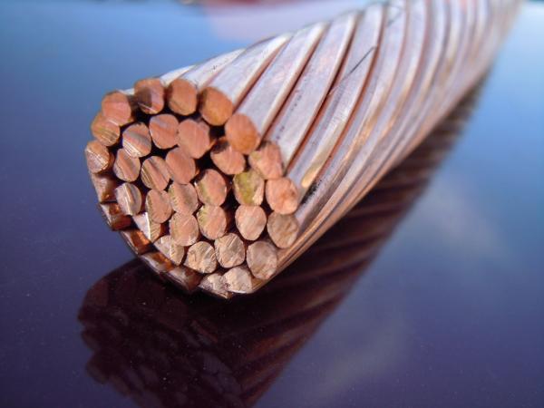 Solid Strands Bare Hard Drawn Copper Conductor Pvc Insulated Flexible Oxygen Free