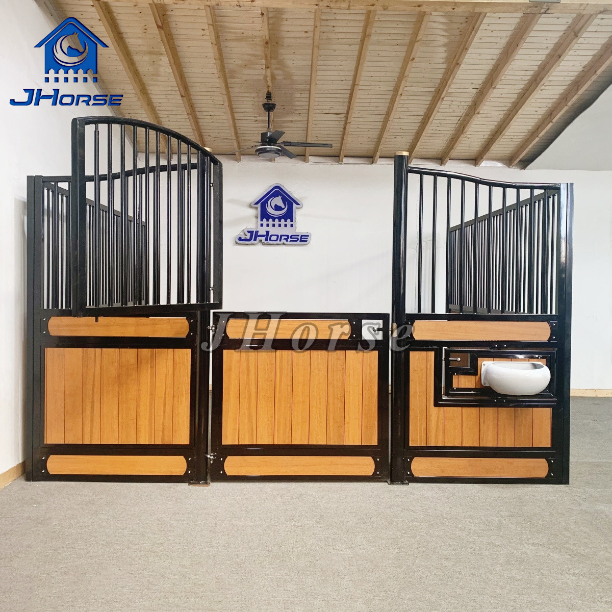 Luxury Euro Style Horse Stall Front Infilled Bamboo Stable Box Panels Kits (Люксный европейский стиль лошадиный конюшня фронт)