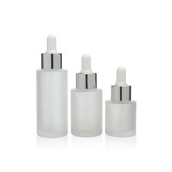 Garrafa de vidro geada de alta qualidade do conta-gotas do soro da cara 30ml para cuidados com a pele
