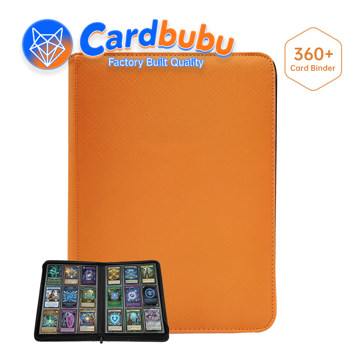 360 Card Card Album Binder Waterproof  No Ring Card Collector Folder