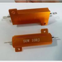 Résistant en fil de fer 50w 10 Ohm 10rj RX24 Résistant à haute puissance en coque en or en aluminium