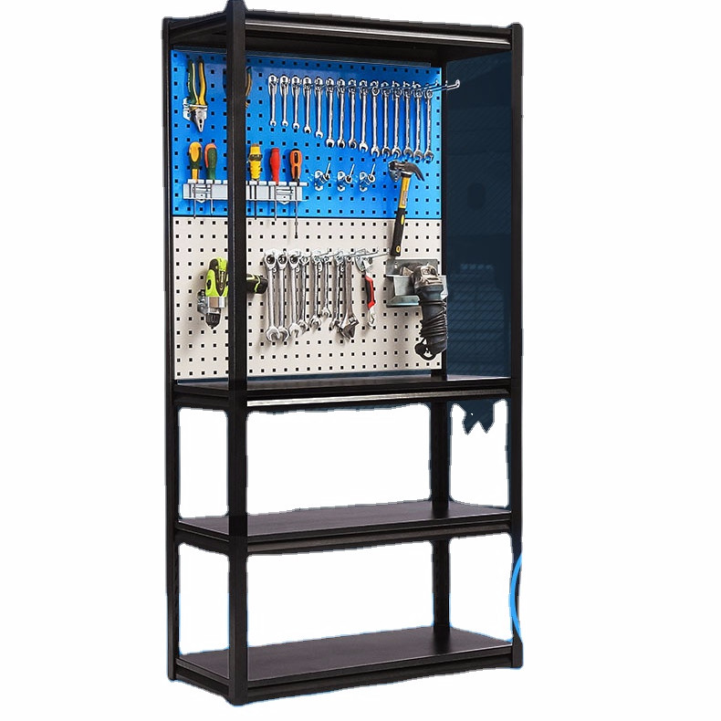 Customized Metal Pegboard Back Panel Display Stand for Hardware Tools and Organization