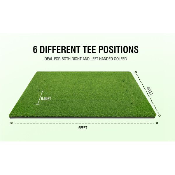 Wholesale Custom Logo Training Driving Practice Putting Golf Mat Golf Hitting Mats Artificial Turf with Rubber