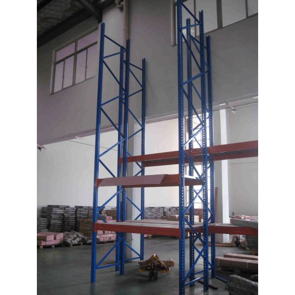 Heavy Duty Warehouse Storage Racks Stocking Iron Rack With Knockdown Structure