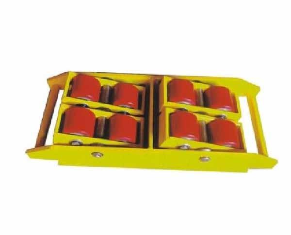 Posicionar objetos pesados de forma eficiente com rolos de nylon selados de grande diâmetro do carrinho de transporte da série JTCT-E