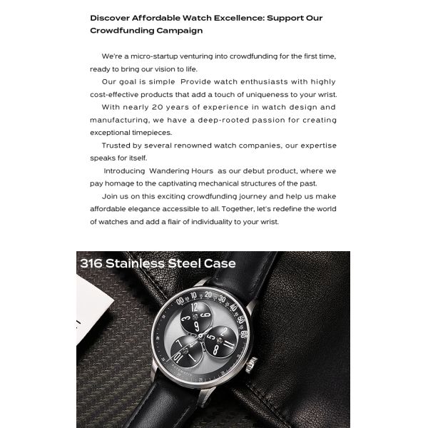 Executive Elegance | 316L Steel & Genuine Leather Mechanical Watch