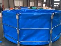 Colchão de peixe de telhado de PVC dobrável de 0,9 mm 30000L Tanque de peixe de plástico Diy Tanque de peixe