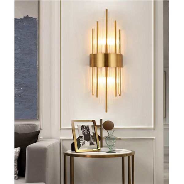 E27 / G9/G4 лампа стены шарика JYL-B1823 роскошная золотая стальная Кристл