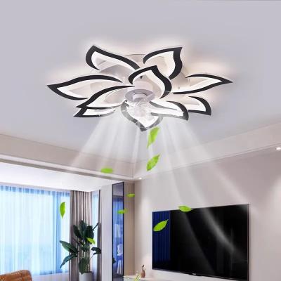 60W 400mm LED Ceiling Chandelier Modern Bedroom Ceiling Fans With Lights