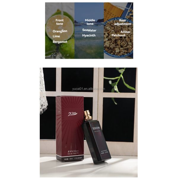 50ml Love God Cologne Men's Eau de Toilette with Lasting Fragrance and Rosemary Stick