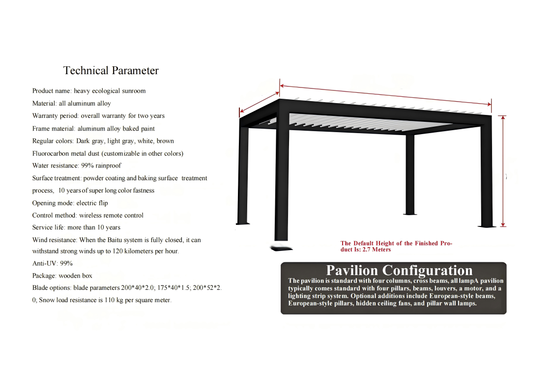 Telescopic Motorized Metal Skylight Ceiling Waterproof Sunshade Folding Roof Garden Aluminum Retractable Pergola