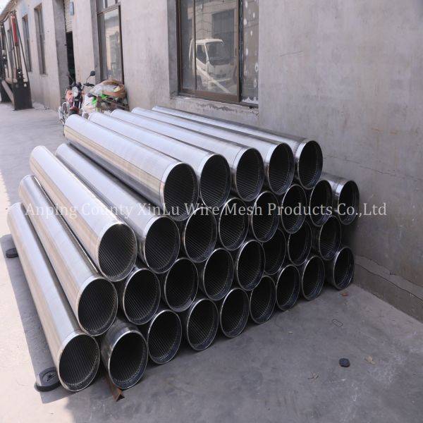 0.010" Continuous Slot Deep Well V Wire Johnson Screen Tube With Polished