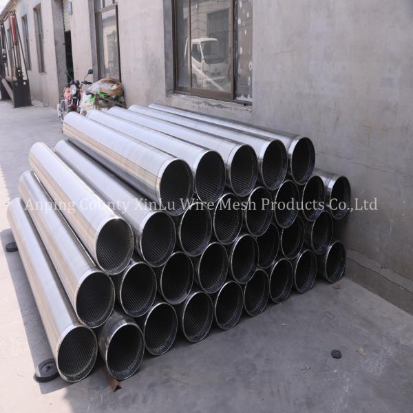 0.010 Continuous Slot Deep Well V Wire Johnson Screen Tube With Polished Surface And FITO Flow