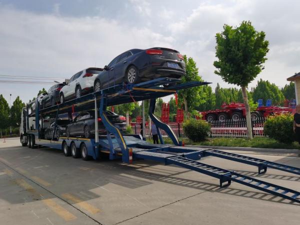 Enhanced Features Durable 3 Axle Car Trailer for Easy Handling 24hour Online Service