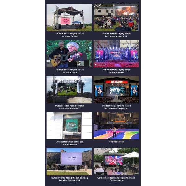 P4 Indoor LED Video Wall Screen 4mm SMD2121 IP43 Aluminum Cabinet