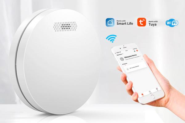 Ultra Thin Standalone Photoelectric Smoke Detector Sensor Fire Alarm