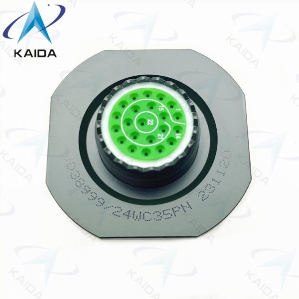 22 Male Pins MIL-DTL-38999 Connector Iii Olive Green Cadmium D38999 24WC35PN