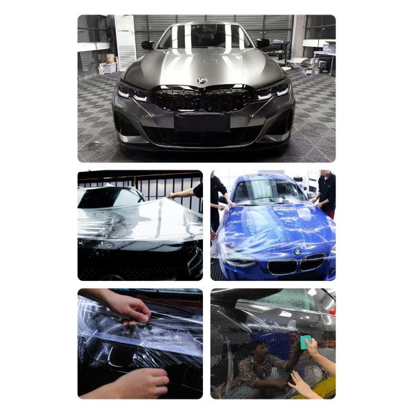 Film de protection de peinture automobile en TPU mat 190um, auto-cicatrisant, garantie 8 ans