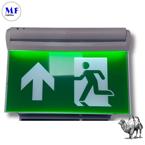 Durable LED Emergency Light Exit Sign Luminaries For Fire Escape Factory Parking Lot Public Place