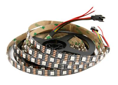 5050 luzes de tira flexíveis do diodo emissor de luz de Smd, luzes programáveis da corda do diodo emissor de luz de WS2813 IC