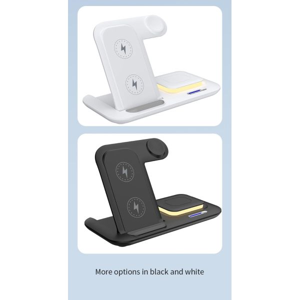 Multiple Devices Qi Wireless Charger Dock Stand 267g  For Mobile Phone