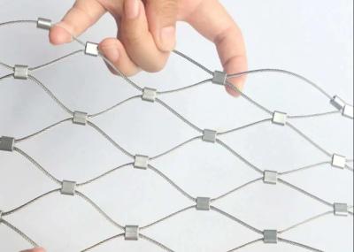 AISI 316 Stainless Steel Rope Wire Mesh 4x4 Inch for Zoo Enclosures