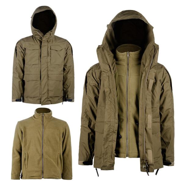 Strong Checkered Men Windbreaker Jacket Cotton Polyester Fabric Rainproof