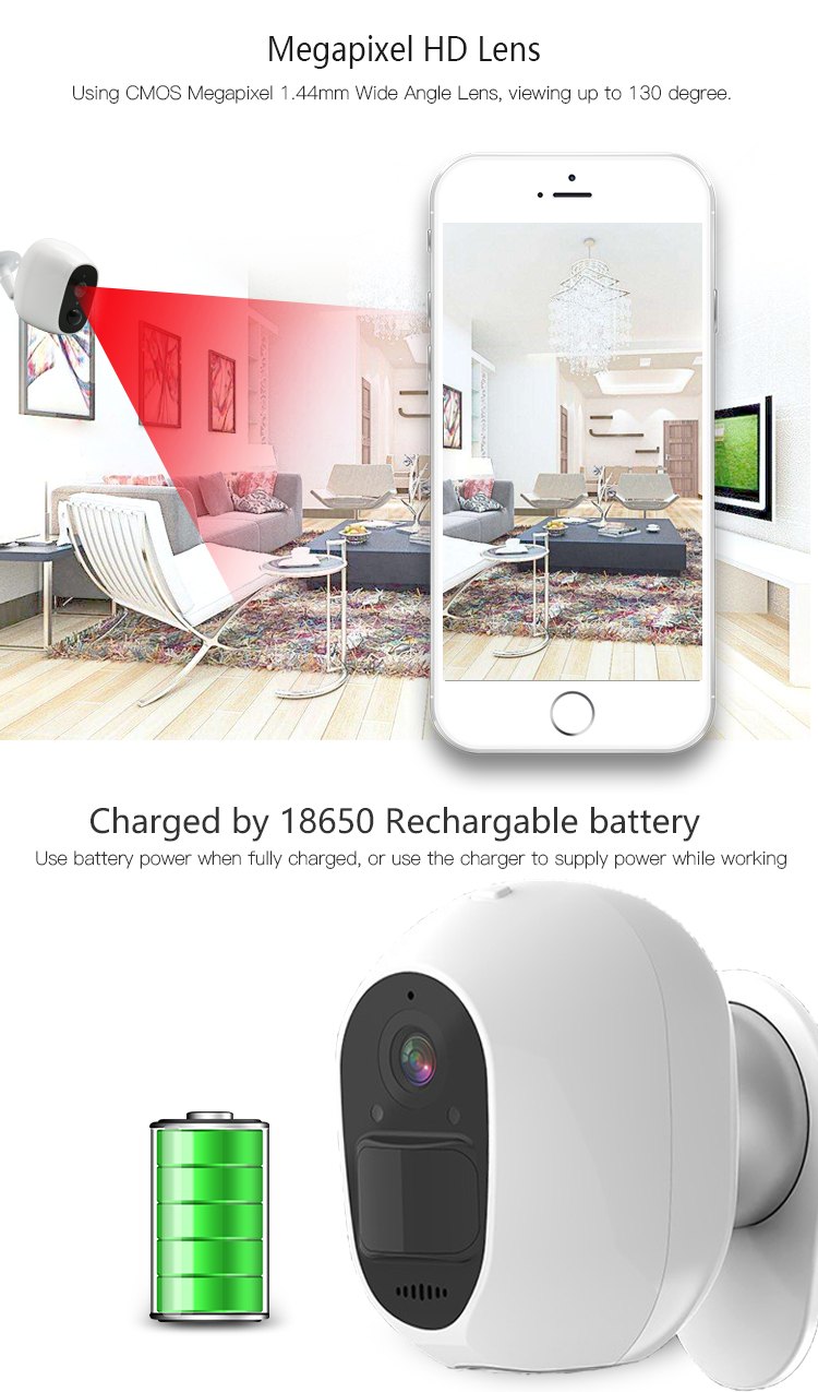 Мини солнечная камера 4G IP построенная в SIM-карте поддержки 4G батареи 6400mA