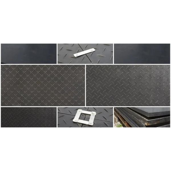 2×8 Ft Polyethylene Plastic Track Mat Ground Protection Mats For Temporary Road