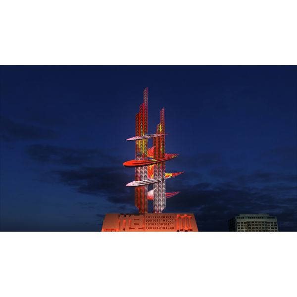 Led Point Light Source For LandscapeOutdoor Building 25mm 5V 0.3W LED IP67 Outdoor Programmable RGB 