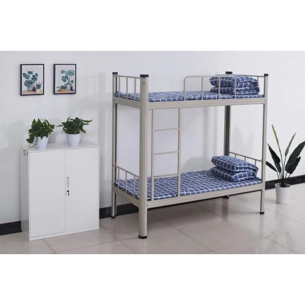 Knocked Down Steel Bunk Bed Dormitory Apartment Army Bunk Bed