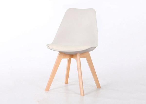 Modern PP And Wooden Dining Chairs With Wooden Beech Legs Lightweight