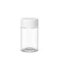 Bouteille en verre 5 Pack Tube Cap de couleur métallique transparente Des bouteilles personnalisées Bouteille en verre à l'épreuve des enfants Avec boîte Couvercle à l'épreuve de l'odeur lisse
