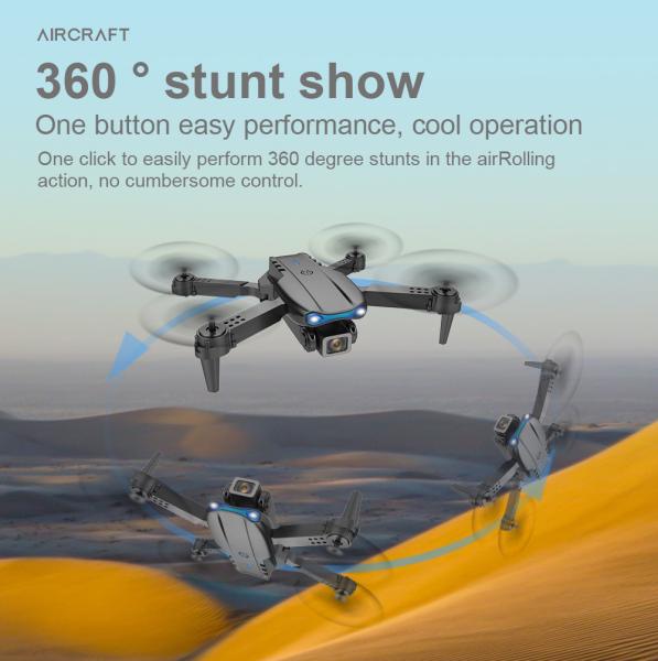 トイドローン E99 Pro カメラ付き 2.4g リモコン 360 フリップヘッドレスモード RC UAV