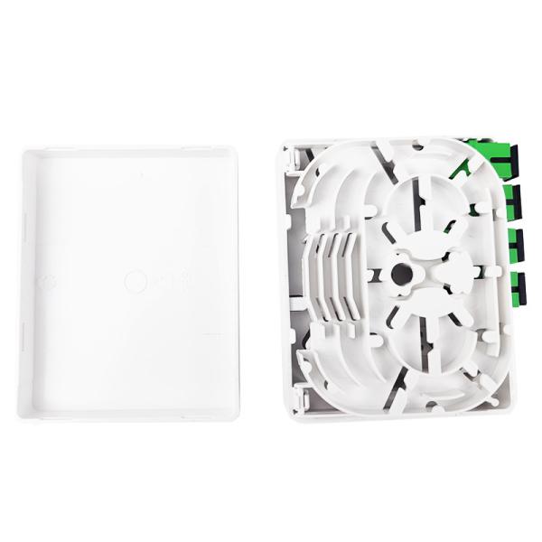 SC/APC Gray 4 Cores Plastic Fiber Optic Faceplate Socket Panel for Indoor Network FTTH