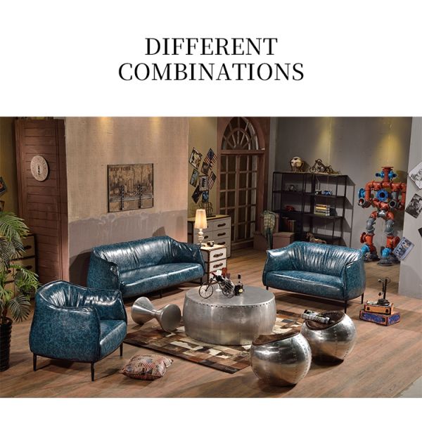 Nidea #8935 Luxurious Simple and Modern Office Sofa with Coffee Table Set for Reception Meeting & Negotiation Areas