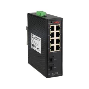 10 Port Gigabit Easy Managed Industrial Ethernet Switch With SFP Fiber Ports