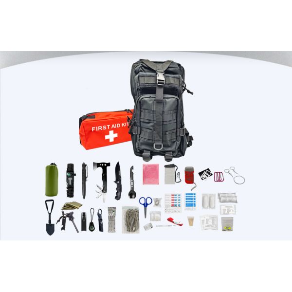 Outdoor Travel Disaster Preparedness Kit Medical Waterproof Tactical Backpack