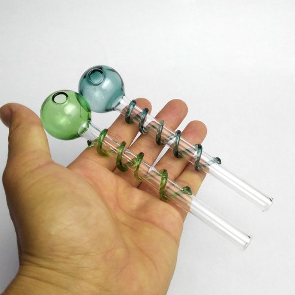 Small Colorful 5.5′′ Glass Water Smoking Pipe Multi Design Eco Friendly
