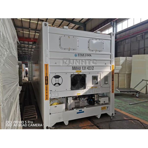 3 Axles 30tons 50tons Refrigerated Semi Trailer Vegetables Meat Drinks Transport