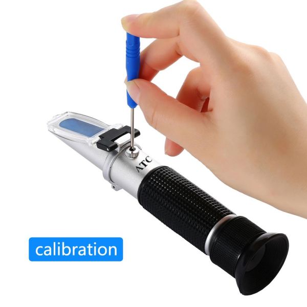 Handheld Brix Refractometer with 0-10% Brix Range and Automatic Temperature Compensation for Sugar Testing