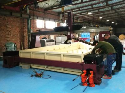 Max Series 5 Axis CNC Water jet cutting machine with cutting size 3000*8000mm