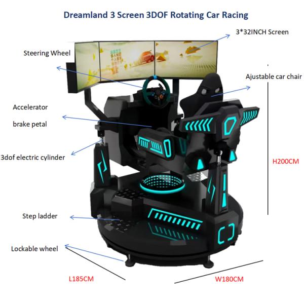 150W Motorbike Arcade Machine Car Racing Game Machine Metal Plug Type For Fun