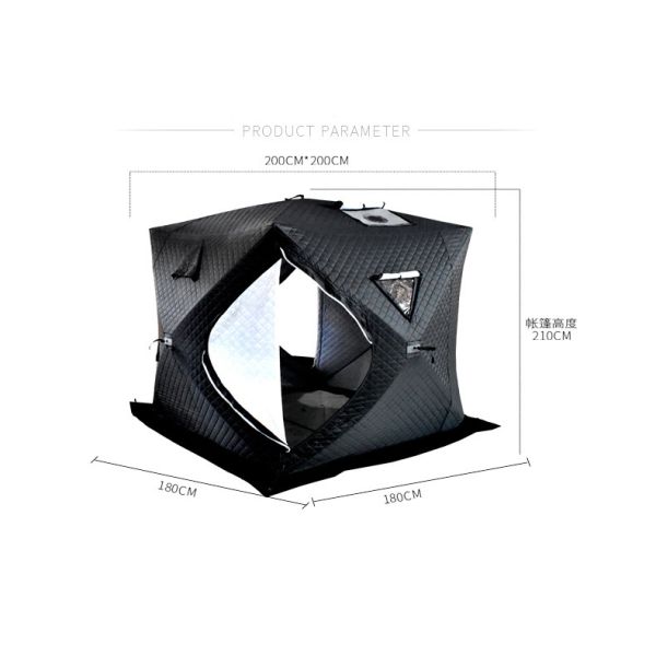 High Quality Pop-Up Camp Sauna Tent Portable Folding Insulated Winter Fishing Tent for Hiking and Camping Extra Large Size